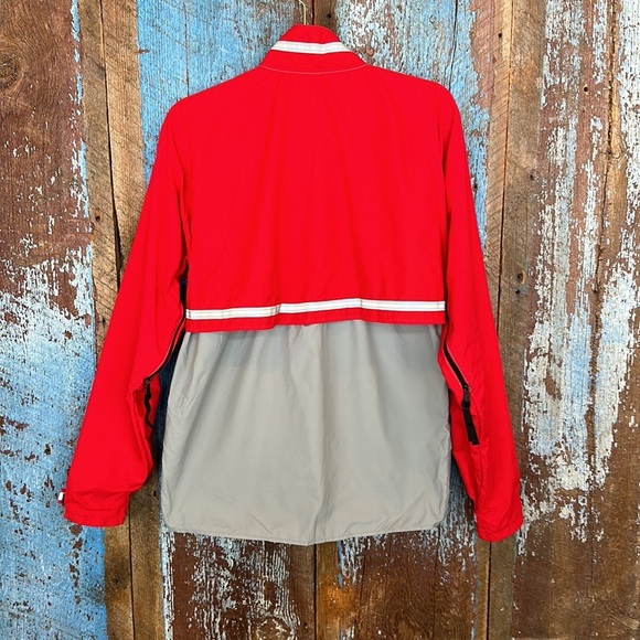 Burley Red & Gray Reflective Running Wind Jacket - Picture 3 of 5